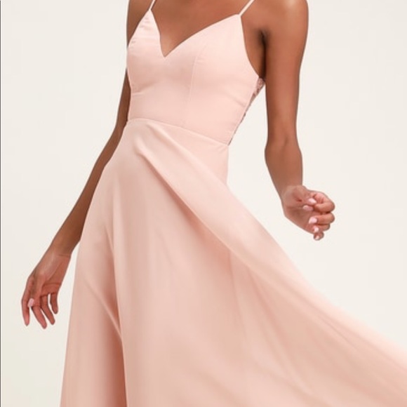 Lulus Romantic Ways Blush Dress - Picture 2 of 7